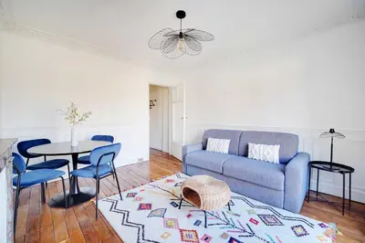 Coin salon dans l'établissement Modern apartment 1BDR 4P - Alésia