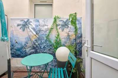 Plan de l'établissement Studio cosy Rue des Martyrs Montmartre à pied