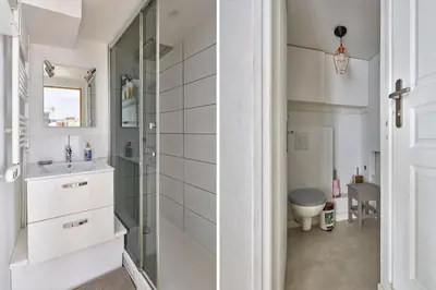 Salle de bains dans l'établissement Le Jardin Secret de Montmartre M12 Abbesses