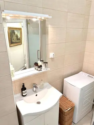 Salle de bains dans l'établissement Central Artistic Appartement - Paris 2e