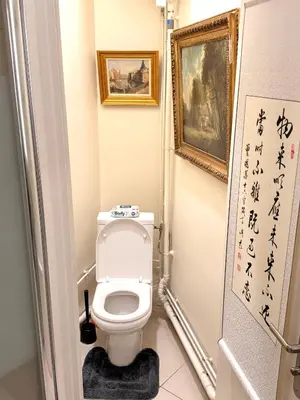 Salle de bains dans l'établissement Central Artistic Appartement - Paris 2e