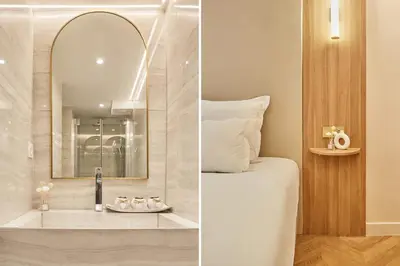 Salle de bains dans l'établissement New apartment in the heart of Paris 4 people