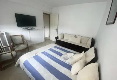 Un ou plusieurs lits dans un hébergement de l'établissement Appartement centre Paris coté Montmartre