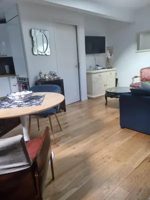 Cuisine ou kitchenette dans l'établissement Le nid de Boulogne