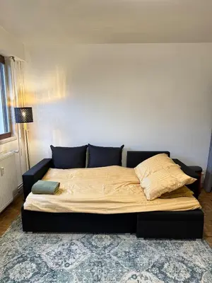 Un ou plusieurs lits dans un hébergement de l'établissement Cozy Studio for 2 Pax - 10 min from La Défense Paris Arena