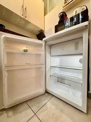 Cuisine ou kitchenette dans l'établissement For 4, near Montmartre, 1 bedroom 1 sofa bed