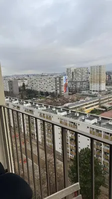 Vue générale sur Bagneux ou vue de la ville depuis l'appartement