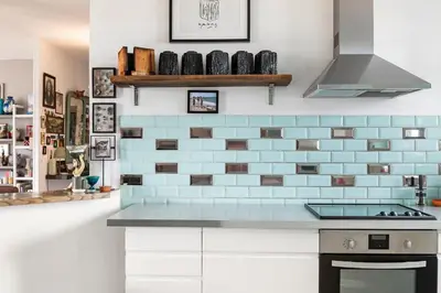 Cuisine ou kitchenette dans l'établissement Loft, 3 chambres, 4' à pied du Parc des Expositions Paris Porte de Versailles