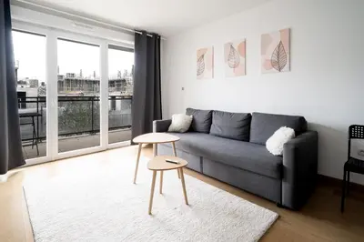 Coin salon dans l'établissement Appartement Marceau - Welkeys