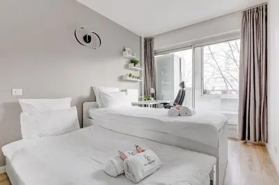 Un ou plusieurs lits dans un hébergement de l'établissement Suite Scandicci - Superbe appartement parisien