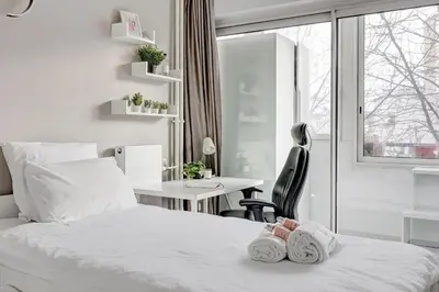 Un ou plusieurs lits dans un hébergement de l'établissement Suite Scandicci - Superbe appartement parisien