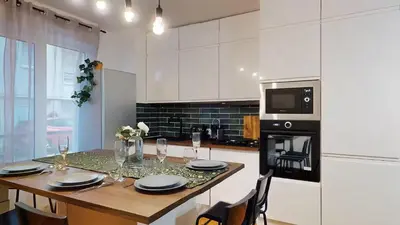 Cuisine ou kitchenette dans l'établissement Modern Loft - 8 Guests- 4 rooms- 2 Bathrooms- Near Paris- Private car park