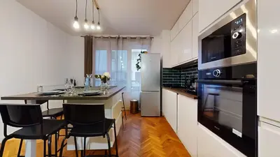 Cuisine ou kitchenette dans l'établissement Modern Loft - 8 Guests- 4 rooms- 2 Bathrooms- Near Paris- Private car park
