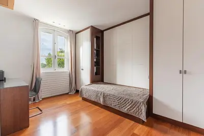 Un ou plusieurs lits dans un hébergement de l'établissement Luxury Private Apartment with Rooftop in Neuilly-sur-Seine