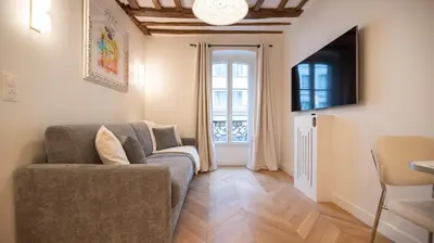 Télévision ou salle de divertissement dans l'établissement Cosy Apartment in Paris - Champs Elysées