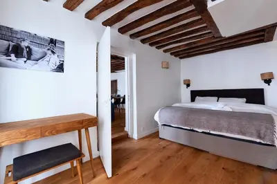 Un ou plusieurs lits dans un hébergement de l'établissement Appartement familial au Centre de Paris