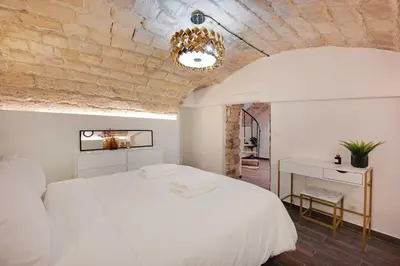 Un ou plusieurs lits dans un hébergement de l'établissement Charming apartment - AC- 2BD-8P - Port Royal