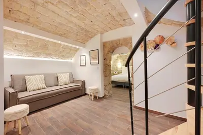 Un ou plusieurs lits dans un hébergement de l'établissement Charming apartment - AC- 2BD-8P - Port Royal
