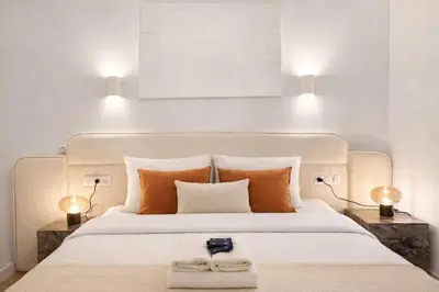 Un ou plusieurs lits dans un hébergement de l'établissement Beautiful renovated apartment with AC - Paris East