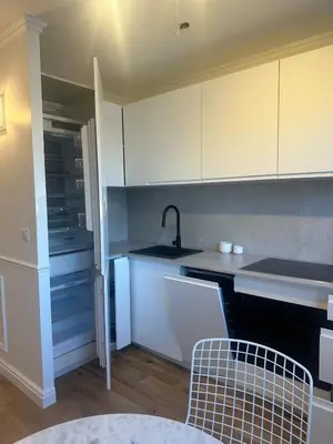 Cuisine ou kitchenette dans l'établissement Paris Premium Quiet Elegant Panoramic Elevator