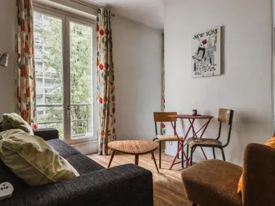 Coin salon dans l'établissement Apartment Appartement 7 by Interhome