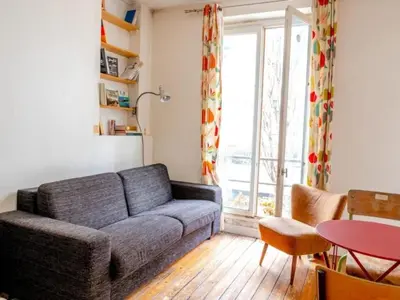 Coin salon dans l'établissement Apartment Appartement 7 by Interhome