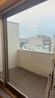 Balcon ou terrasse dans l'établissement A warm breathing cozy appartment