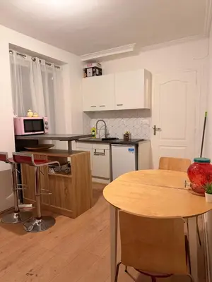 Cuisine ou kitchenette dans l'établissement Blue stay