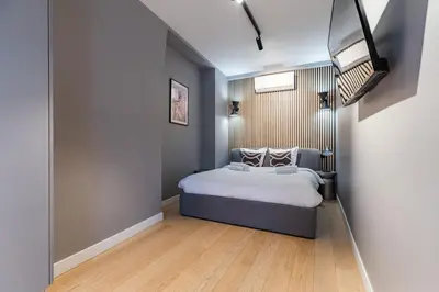 Un ou plusieurs lits dans un hébergement de l'établissement Beautiful Apartment in the Heart of Paris