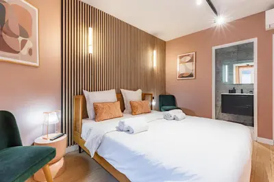 Un ou plusieurs lits dans un hébergement de l'établissement Beautiful Apartment in the Heart of Paris