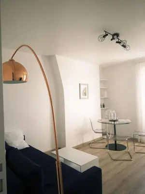 Coin salon dans l'établissement Comfortable 64 m2 Apt near Stade de France Self Check in