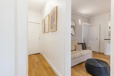 Coin salon dans l'établissement Cosy & Central Votre Cocon au Cœur de Paris