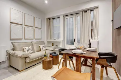 Coin salon dans l'établissement TheBlueStay 99 - Apartment in the heart of Paris