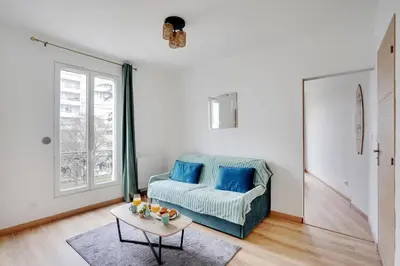 Coin salon dans l'établissement Appartement Suite 33