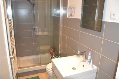 Salle de bains dans l'établissement Bright Guest Suite by Place de la Bastille Marais