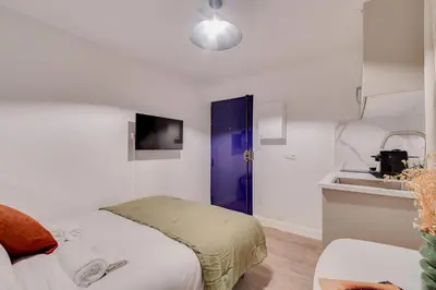 Cuisine ou kitchenette dans l'établissement Studio confortable au cœur de Paris