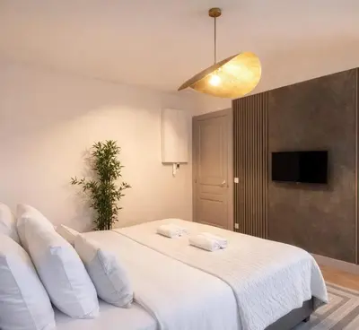 Un ou plusieurs lits dans un hébergement de l'établissement Family flat - Montparnasse