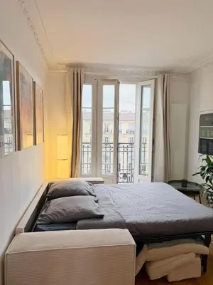 Un ou plusieurs lits dans un hébergement de l'établissement 2 bright rooms Clichy - 4 people - Paris Metro 13