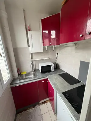 Cuisine ou kitchenette dans l'établissement Chambre de luxe