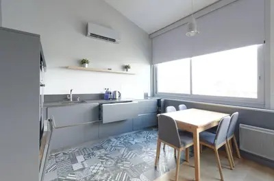 Cuisine ou kitchenette dans l'établissement Résidence Bastille Liberty