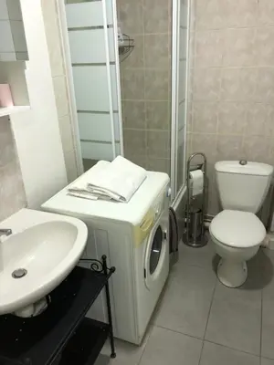 Salle de bains dans l'établissement Charmant Studio Parisien