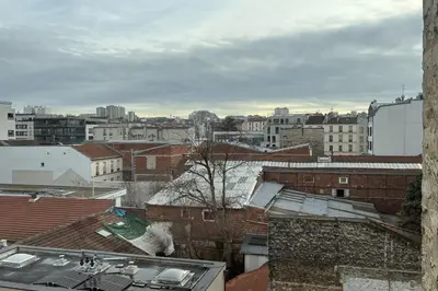 Vue générale sur Pantin ou vue de la ville depuis l'appartement