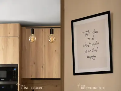 Cuisine ou kitchenette dans l'établissement Elegant appartement moderne au coeur du Paris historique
