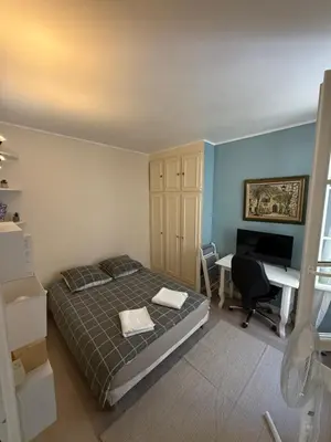 Un ou plusieurs lits dans un hébergement de l'établissement Comfortable Flat in Levallois - Close to Paris