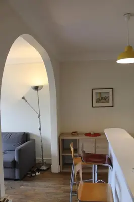 Coin salon dans l'établissement Pleasant Apartment South Paris