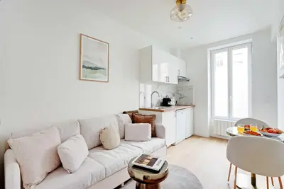 Cuisine ou kitchenette dans l'établissement Cozy Apartment 1BR-3P - Ivry