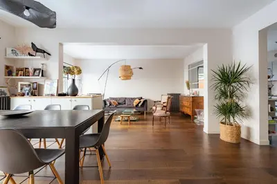 Coin salon dans l'établissement Veeve - Family House near Roland Garros