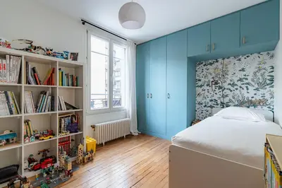 Un ou plusieurs lits dans un hébergement de l'établissement Veeve - Family House near Roland Garros