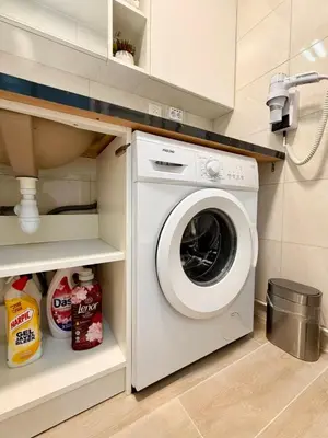 Cuisine ou kitchenette dans l'établissement Stylish Apartment in Paris Center Metro 6 Glacière & M7 Les Gobelins