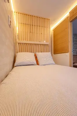 Un ou plusieurs lits dans un hébergement de l'établissement Appartement le marais Paris 3 Bail mobilité